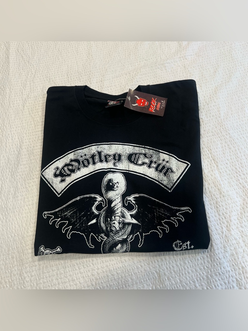 Motley crue long sleeve black shirt M men NWT